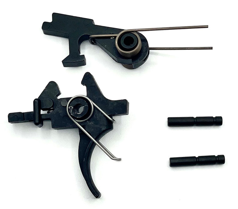 LBE Unlimited AR2STG Replacement Trigger Two-Stage Group, Curved Adj., Fits AR-15