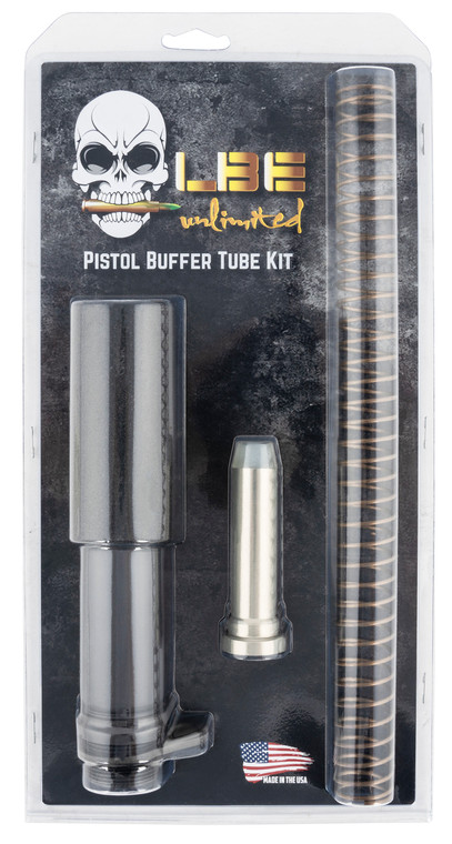 LBE Unlimited PBUFKTCG Pistol Buffer Tube Kit Gray AR-Platform