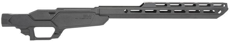 Sharps Bros SBC02 Heatseeker Rifle Chassis Stock Fits Ruger American Rifle, 6061-T6 Aluminum w/Cerakote Finish, 14" M-LOK Handguard, Compatible w/AICS Short