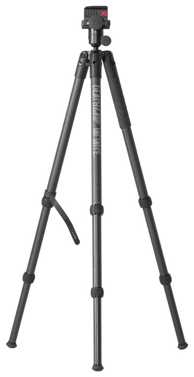 Bog-Pod 1163389 DeathGrip Infinite Tripod, Carbon Fiber with Black Finish, Ball Head Mount, Hybrid Foot & DeathGrip Clamping System 6.5"-59"