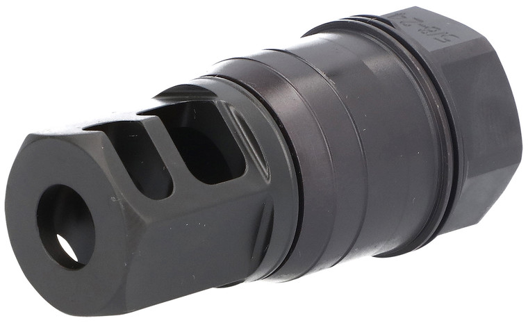 Sig Sauer SL76258X2425DEGM Clutch-Lok QD Muzzle Brake Black Stainless Steel with 5/8" 24 tpi Threads for 7.62mm 25 Degree Taper