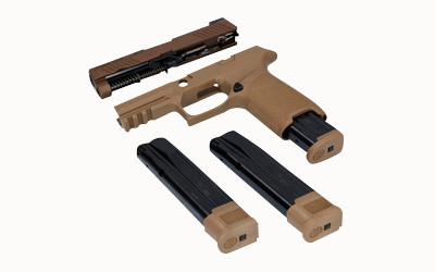 Sig Sauer 8900268 X-Change Kit M18 9mm Luger Sig 320 Handgun Coyote Tan 17/21 rd