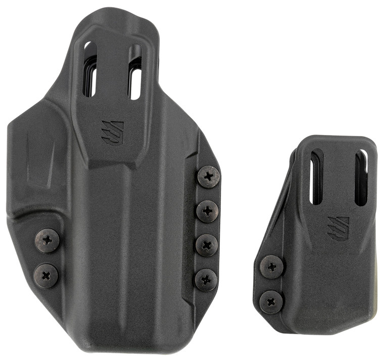 Blackhawk 416102BK Stache Premium Kit IWB Size 02 Black Polymer Belt Clip Compatible w/Glock 19/23/32/44/45
