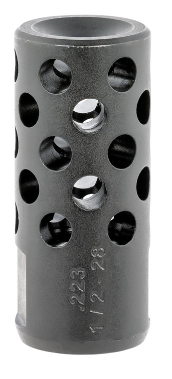 Ruger 90486 Radial Ported Muzzle Brake Black Oxide Steel 1/2"x28 Threads, 1.75" OAL .75" Diameter, 5.56 NATO