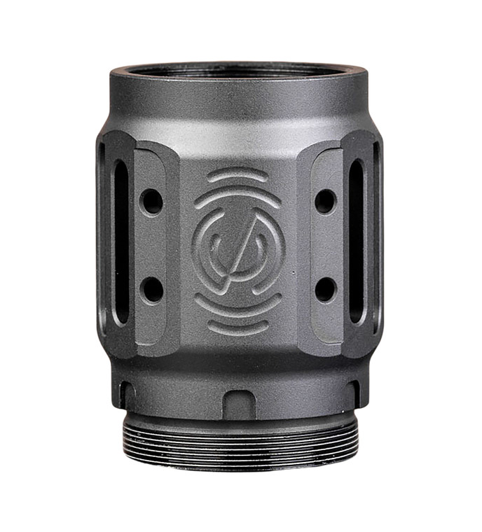 SilencerCo AC5451 Charlie MAAD Brake 2.0 Black Anodized Aluminum 2.23" OAL 1.68" Diameter