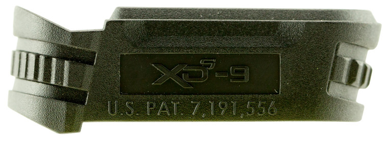 Springfield Armory XDS5902M Backstrap Sleeve made of Polymer with Black Finish & 1 Piece Design for 9mm Luger Springfield XD-S with #2 Backstrap & 3.30"-4"