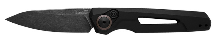 Kershaw 7550 Launch 11 Automatic 2.75" Folding Drop Point Plain Black Oxide Blackwash CPM 154 SS Blade, Black Anodized Aluminum Handle