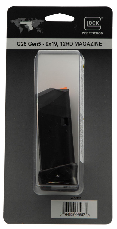 GLOCK 47702 G26 G5 9mm Magazine, 12-Round