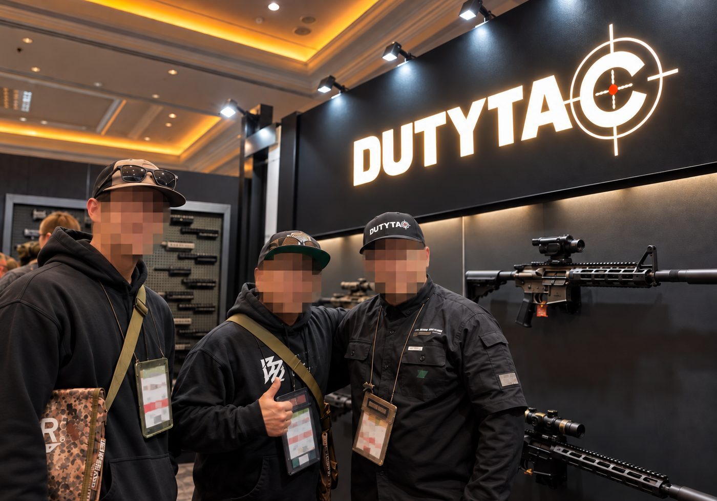 The DUTYTAC team at our trade show booth