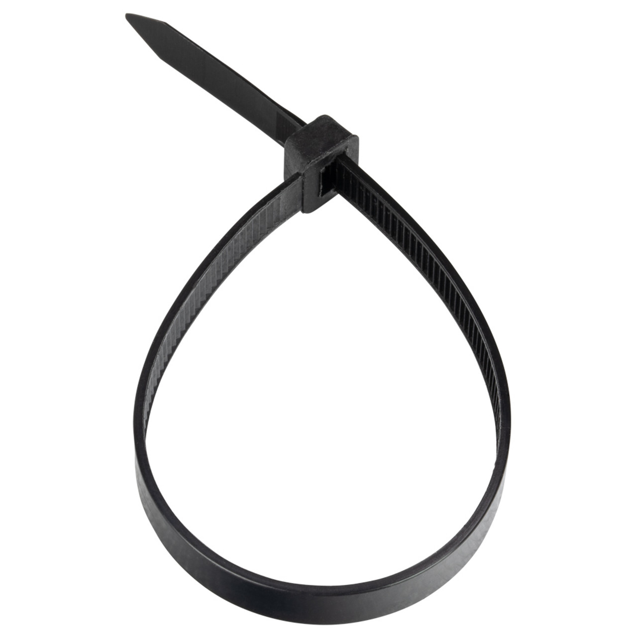 NavePoint 14 Inch Nylon Black Cable Ties 120 Lbs - 100 Pack