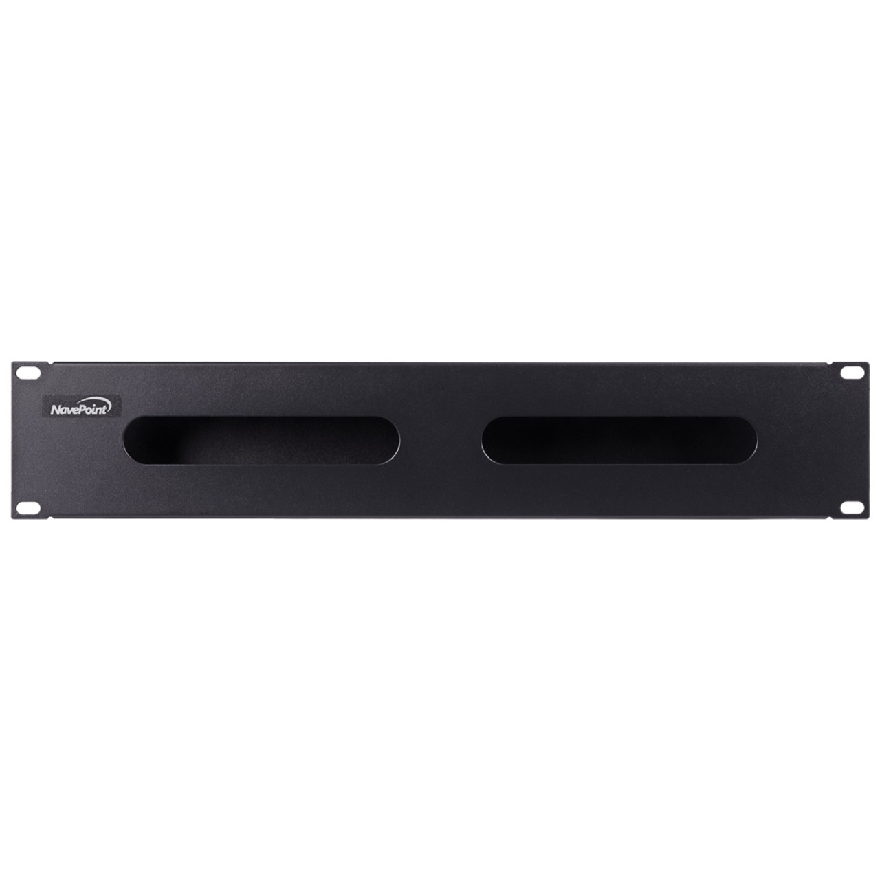 Navepoint High Density 2U Steel 19 Rack Cable Manager Plastic Snap Hinge Fastened Cover