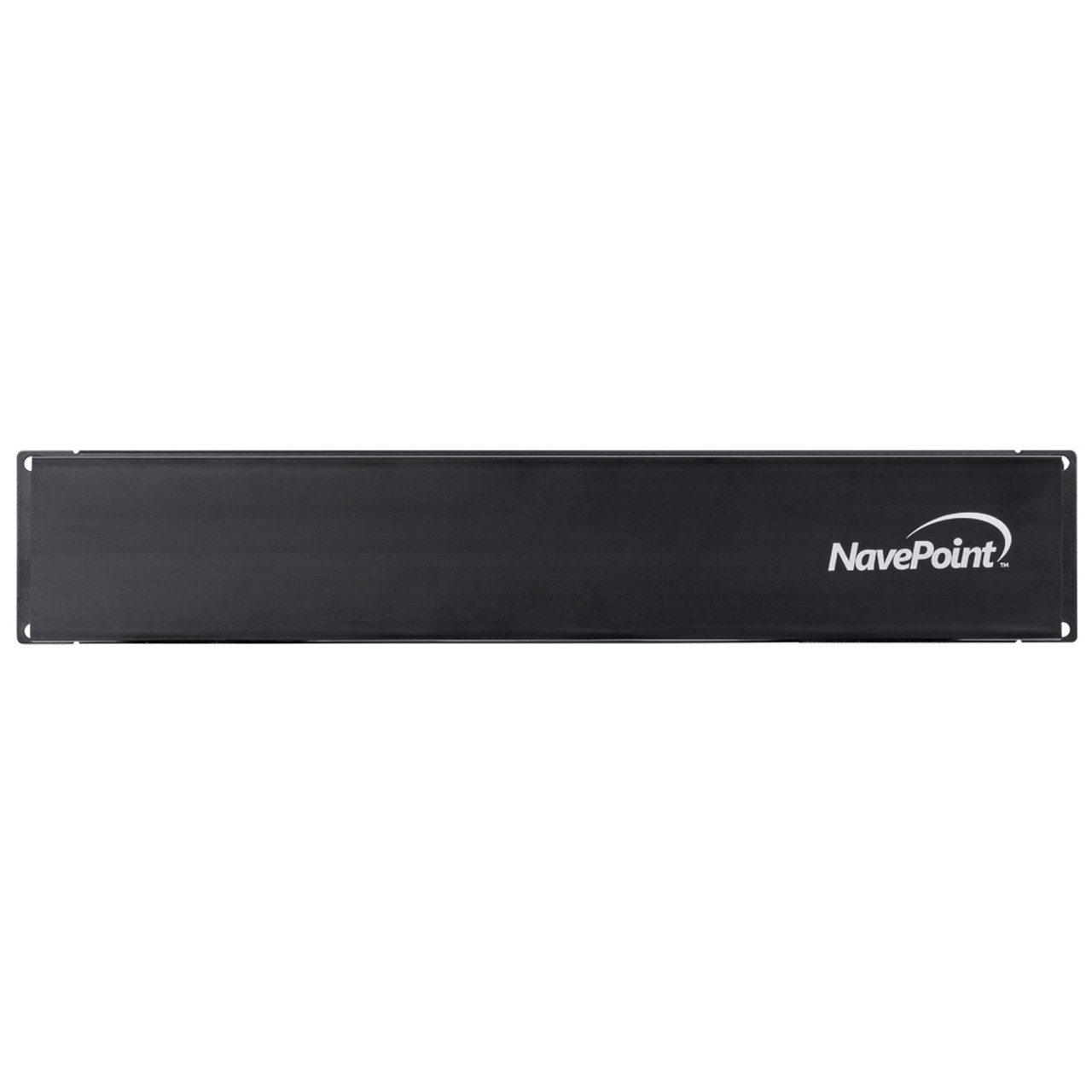 NavePoint 2U Horizontal Plastic Cable Management Raceway 3 inches deep, Black