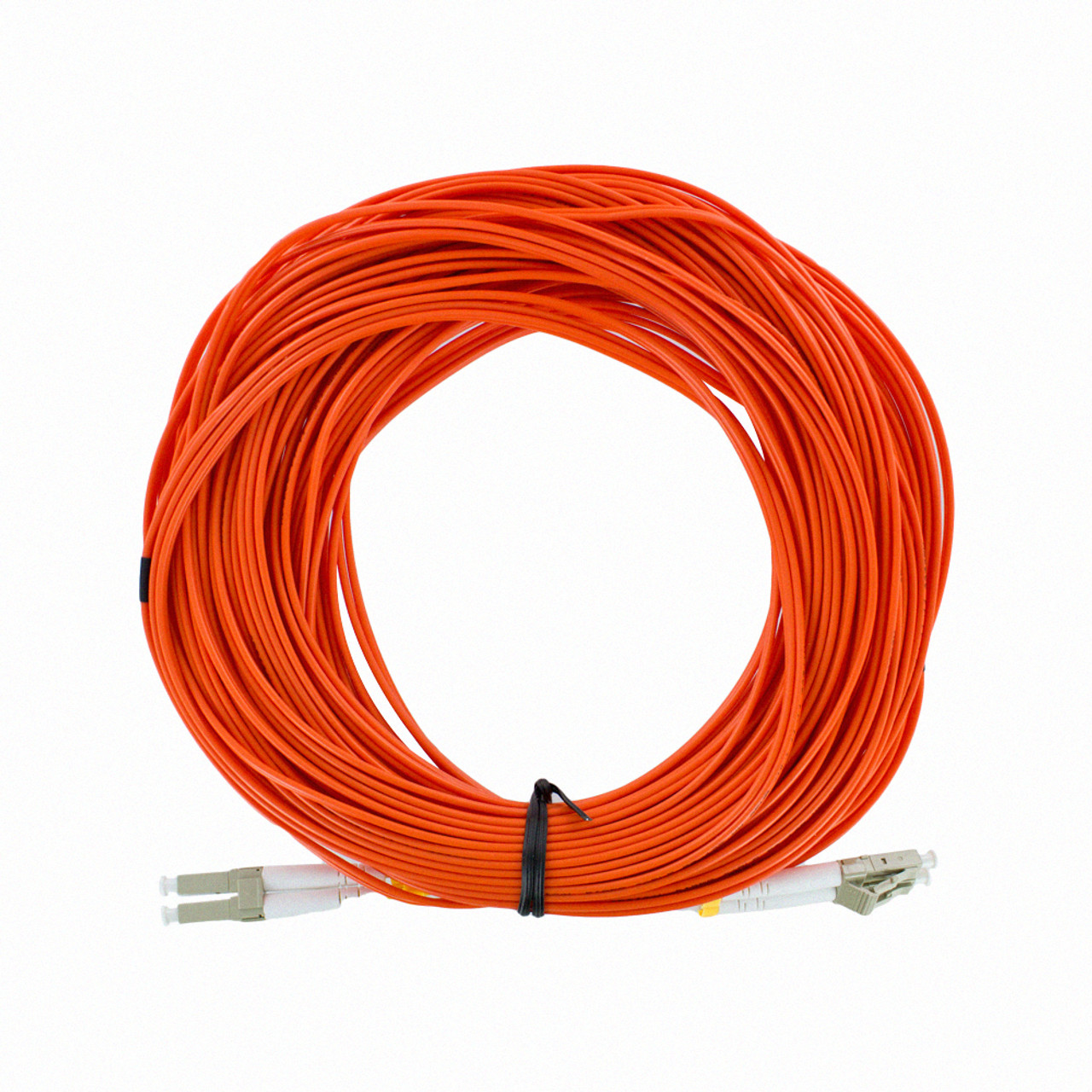 NavePoint LC-LC Fiber Optic Cable Duplex 50/125 Multimode 25M Orange