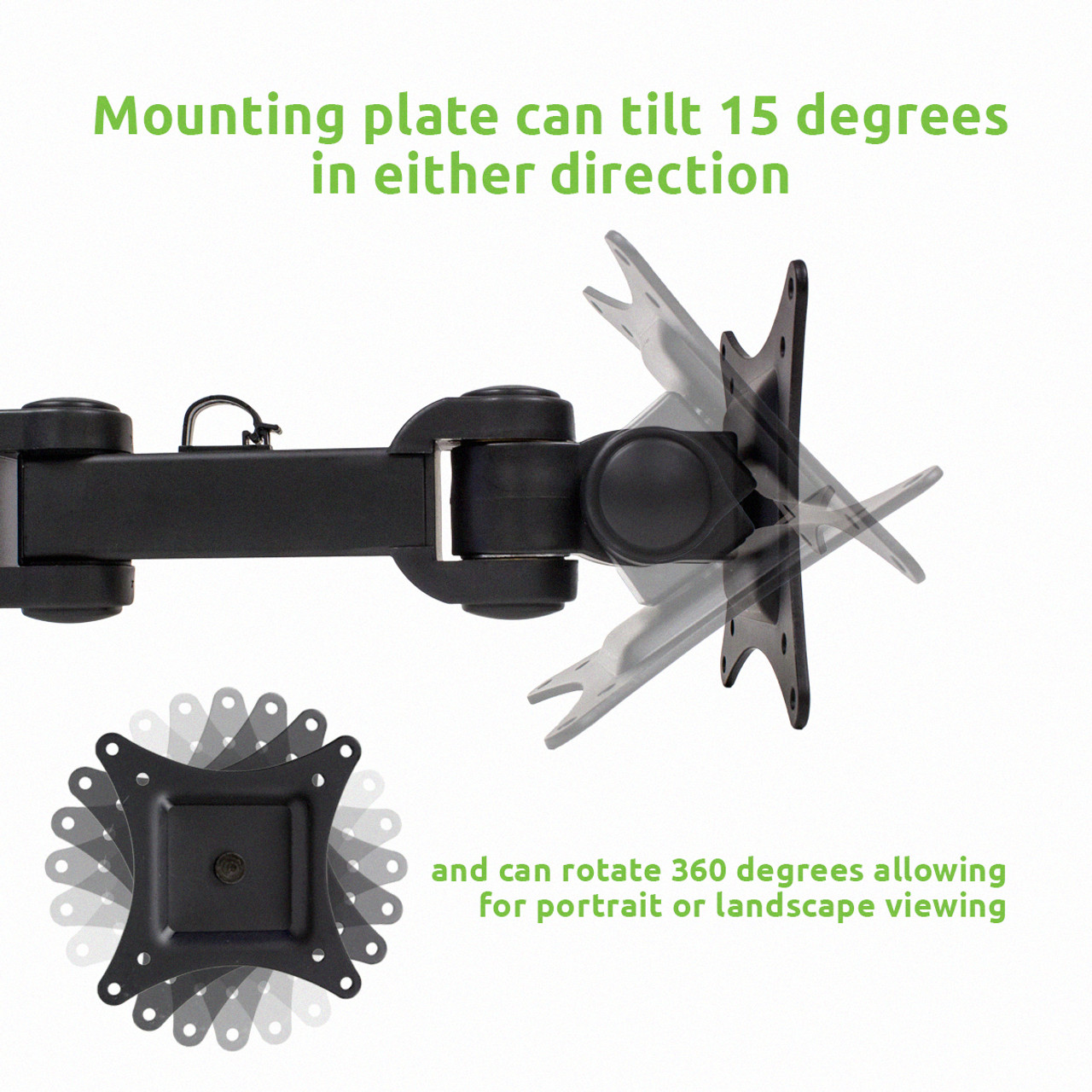 NavePoint Triple LCD Articulating Monitor Mount 3 Screens to 28-Inches