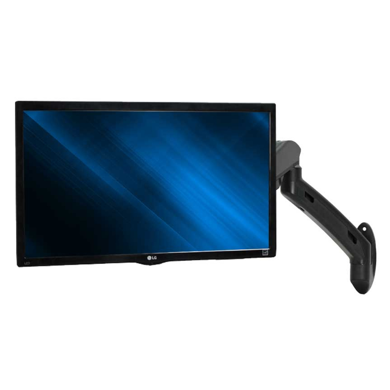 NavePoint Single Monitor LCD Adjustable Gas Spring Wall Mount