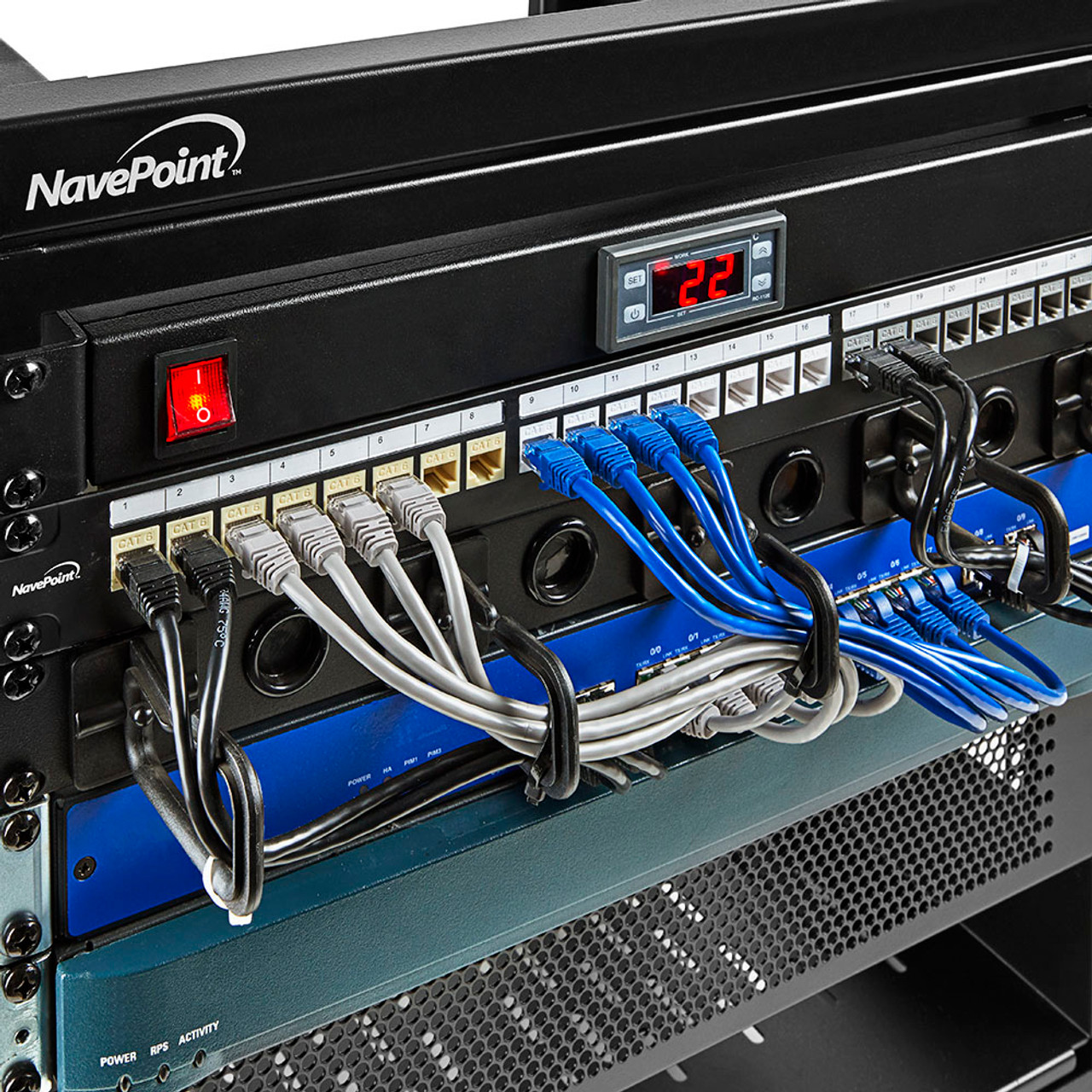 Câble Ethernet Cat6 15M / 50ft Câble LAN haute vitesse 10Gbps avec