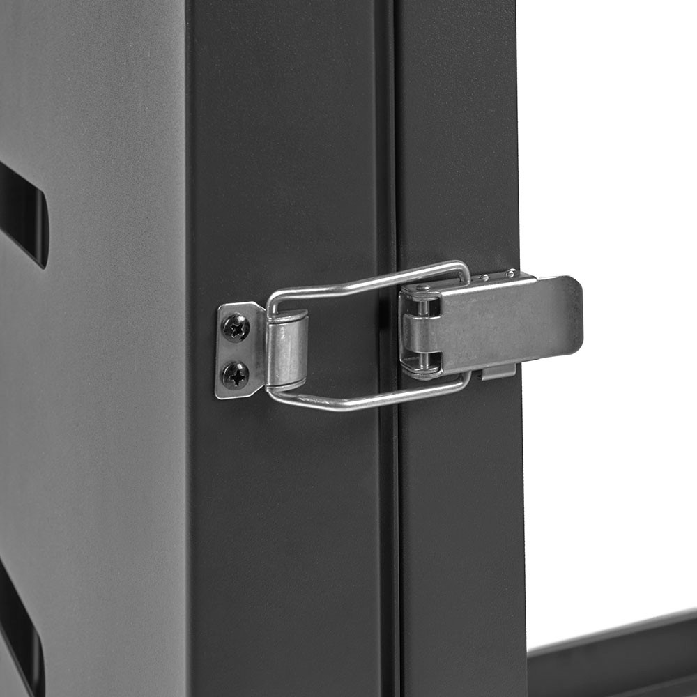 NavePoint 9U Hinged Wall Mount Server Rack with Swing Gate, 22 inch depth