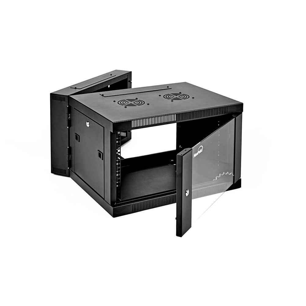 NavePoint 6U Wall-Mount Network Cabinet, 650mm Depth, Hinged Back