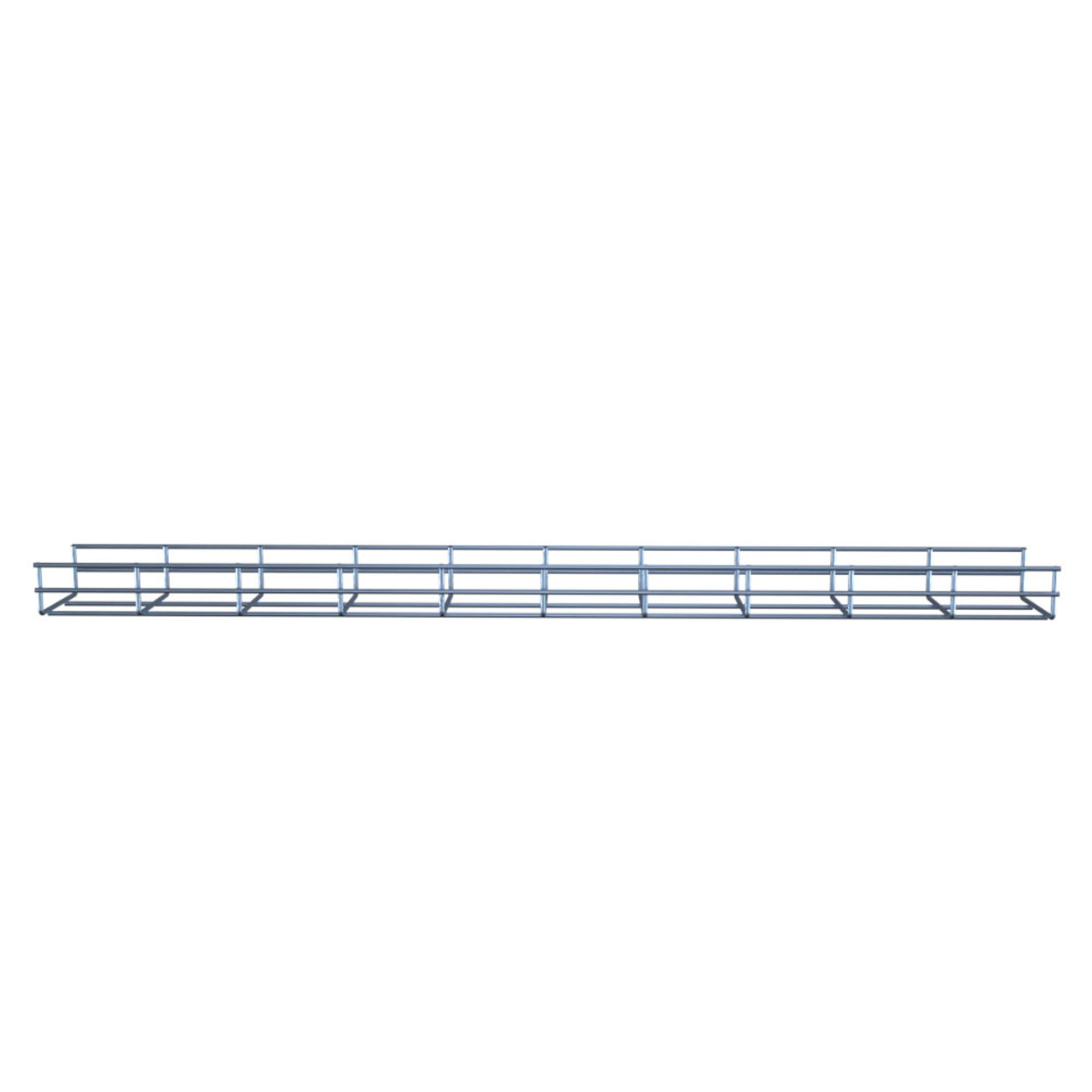 NavePoint Electro Zinc Plated Wire Mesh Cable Tray, 3.94"W x 1.97"D x 118.12"L , 8 Pack