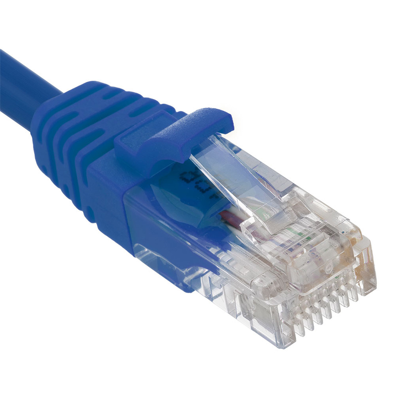 Ethernet Patch Cable CAT5E, UTP, 24AWG, 0.5 Ft,  10 pack, Blue