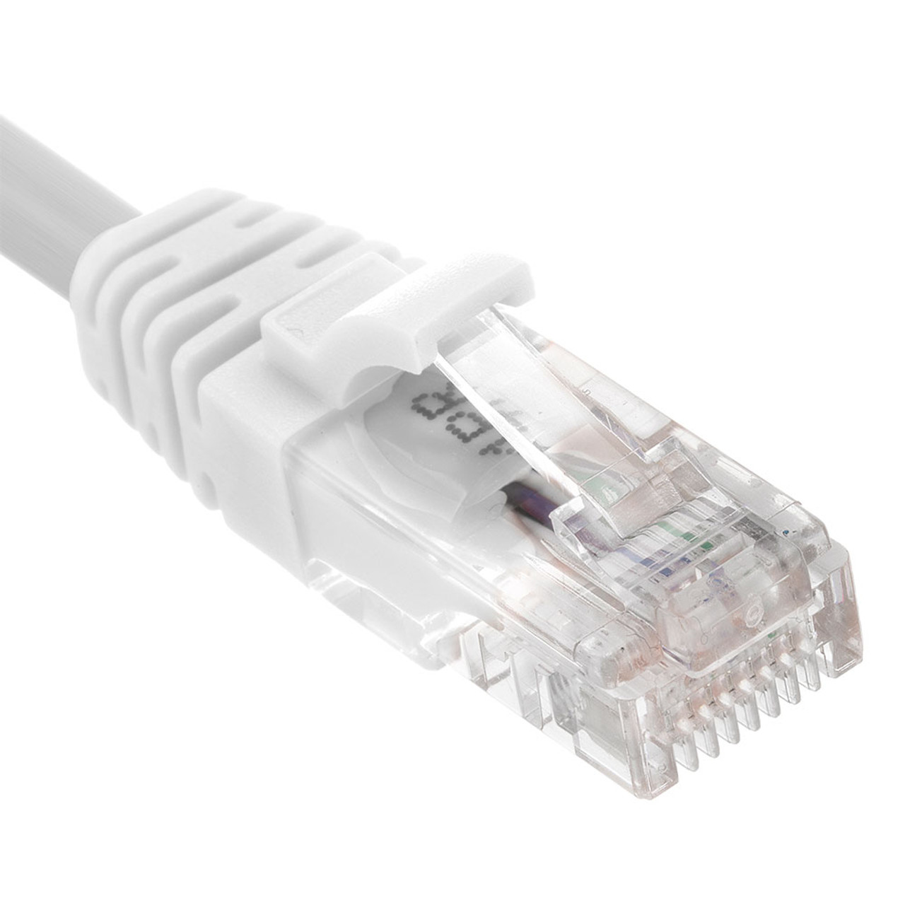 Ethernet Patch Cable CAT5E, UTP, 24AWG, 7 Ft,  10 pack, White
