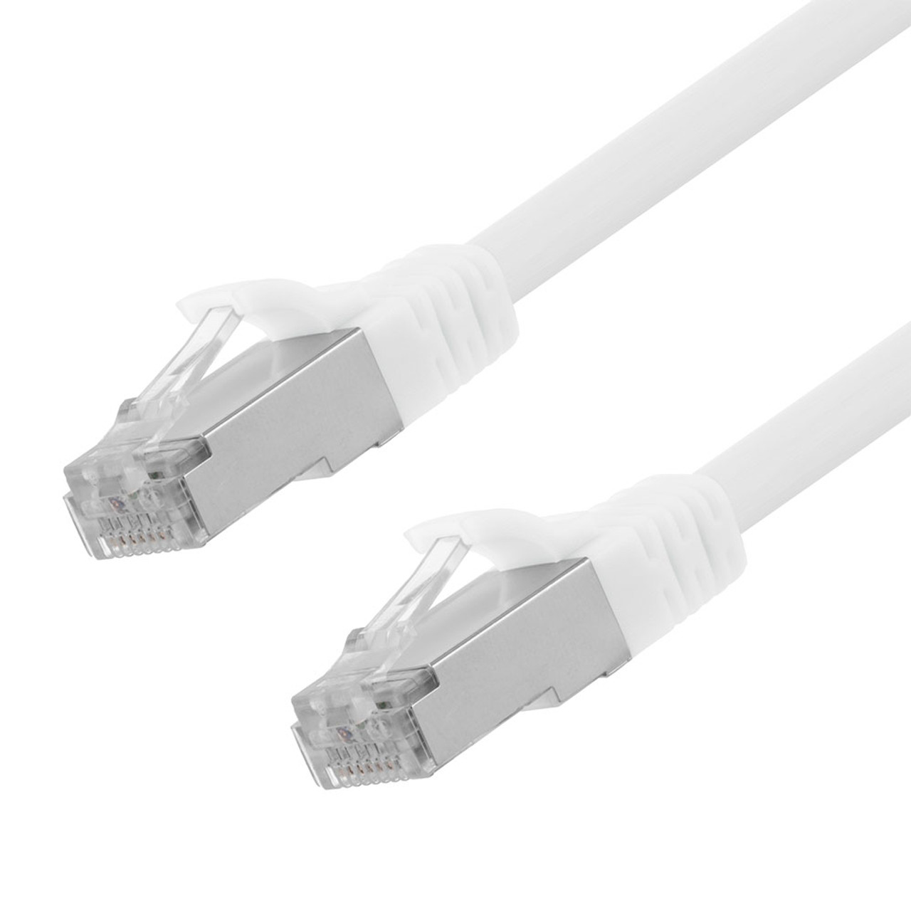 Ethernet Patch Cable CAT6A, S/FTP, 26AWG, 7 Ft,  5 pack, White