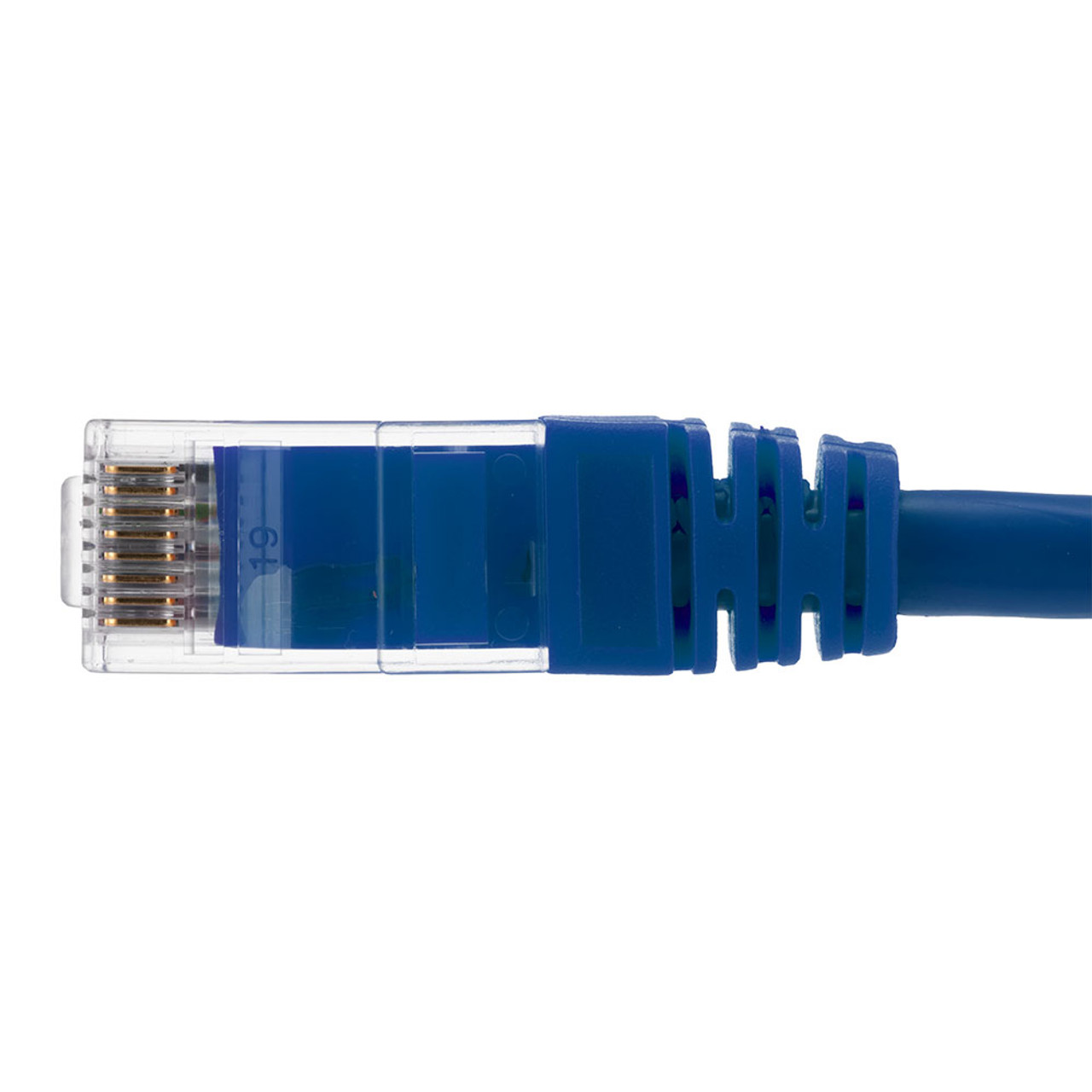 Ethernet Patch Cable CAT6A, UTP, 24AWG, 7 Ft,  10 pack, Blue