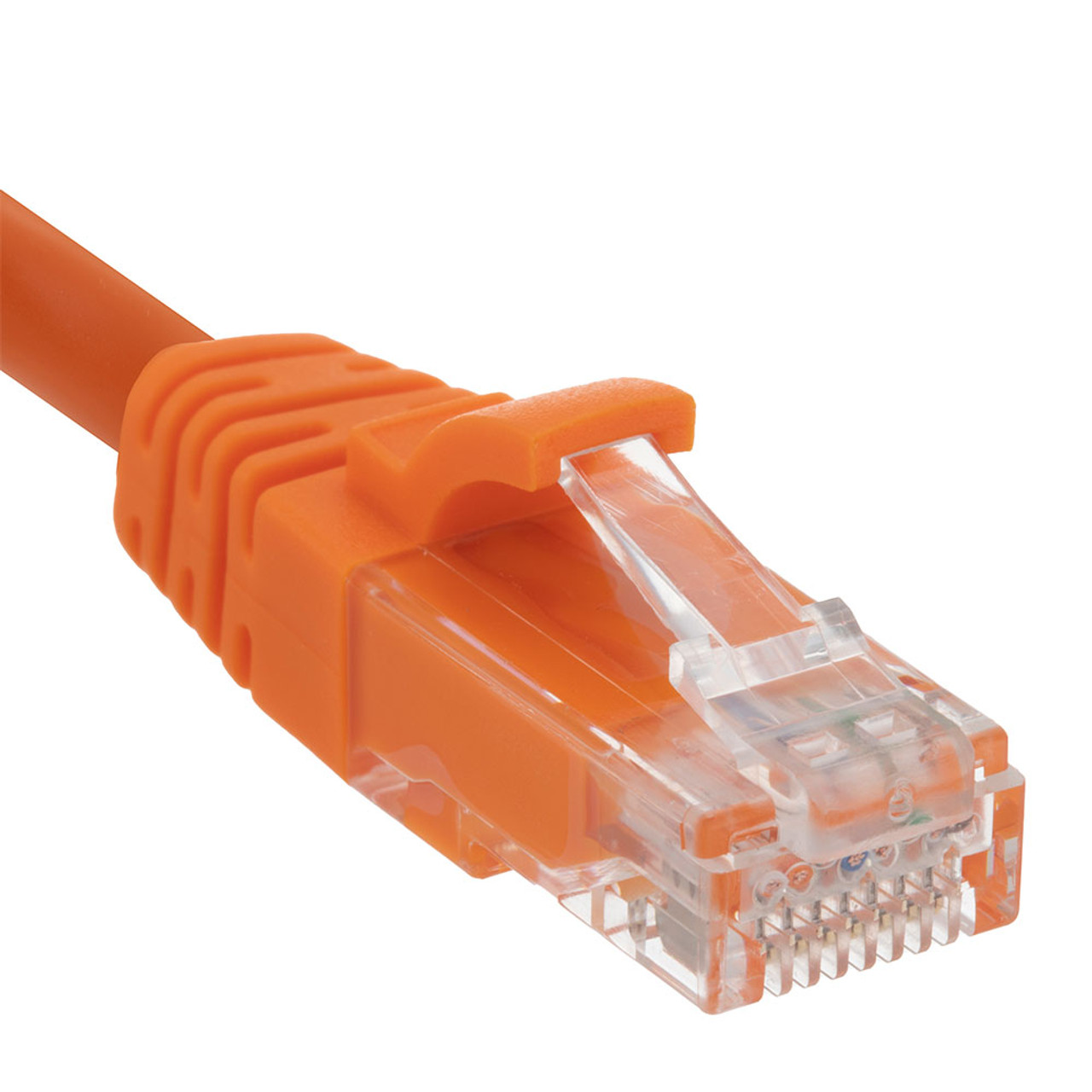 Ethernet Patch Cable CAT6A, UTP, 24AWG, 7 Ft,  10 pack, Orange