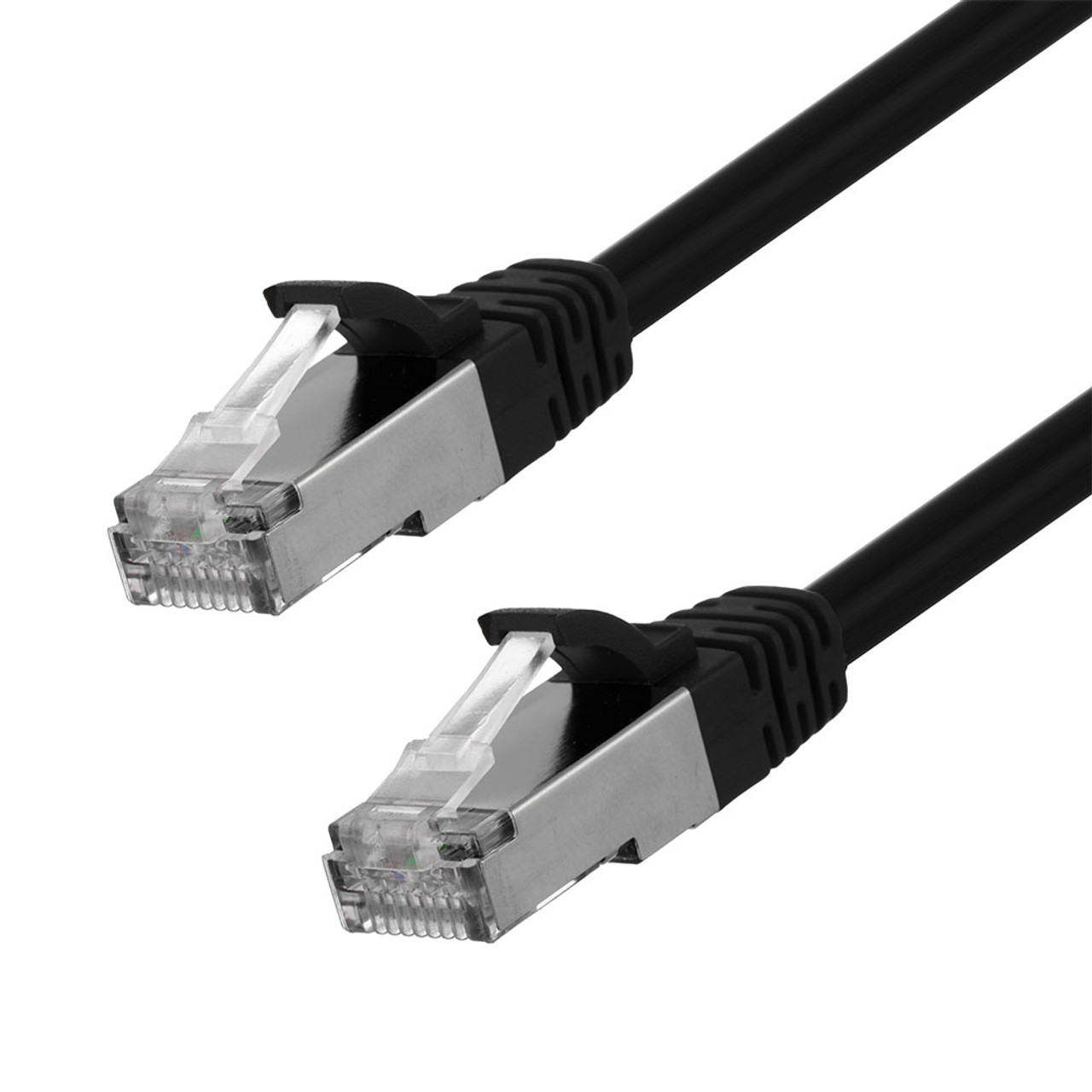 Ethernet Patch Cable CAT6, F/UTP, 26AWG, 1 Ft,  5 pack, Black