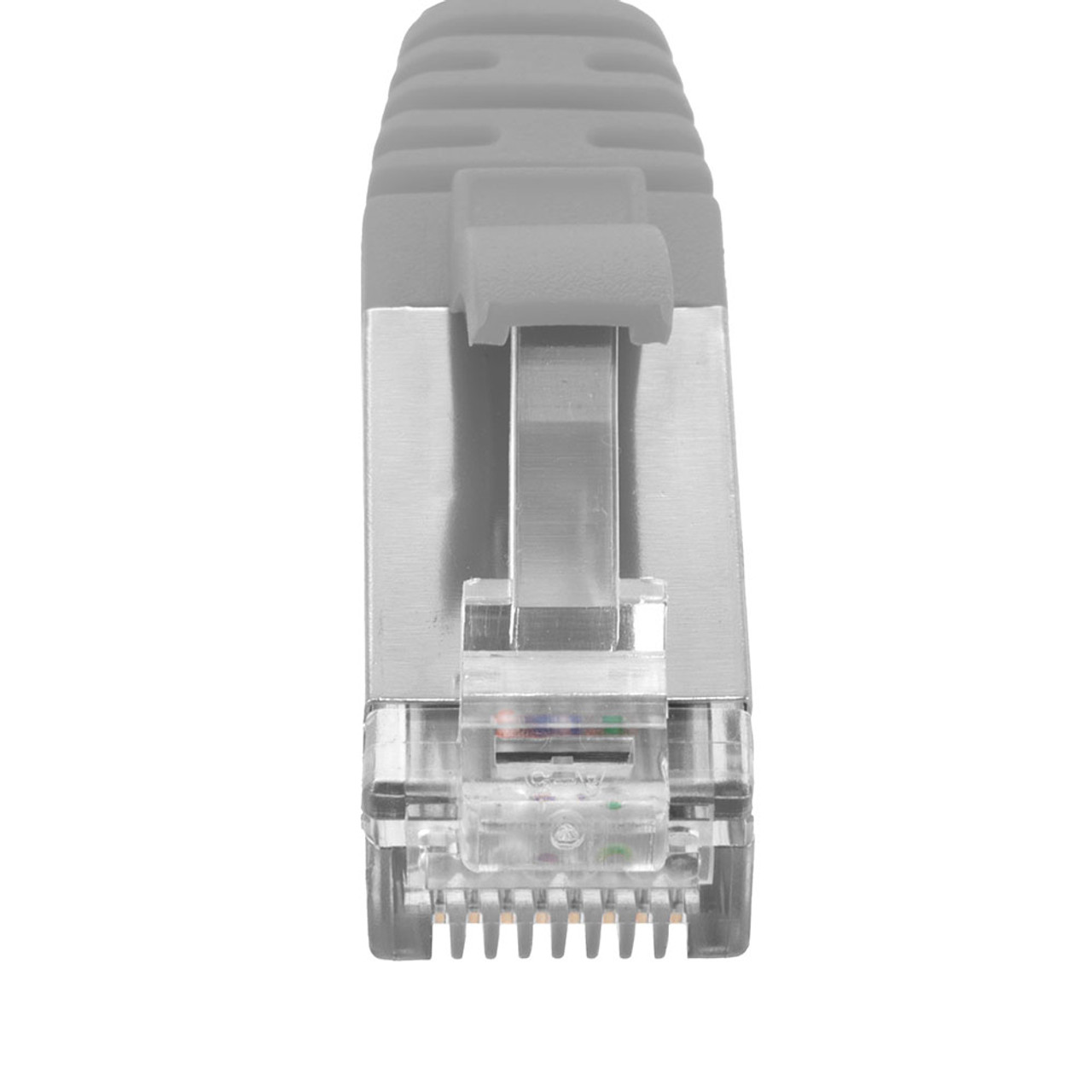 Ethernet Patch Cable CAT6A, S/FTP, 26AWG, 1 Ft,  5 pack, Gray