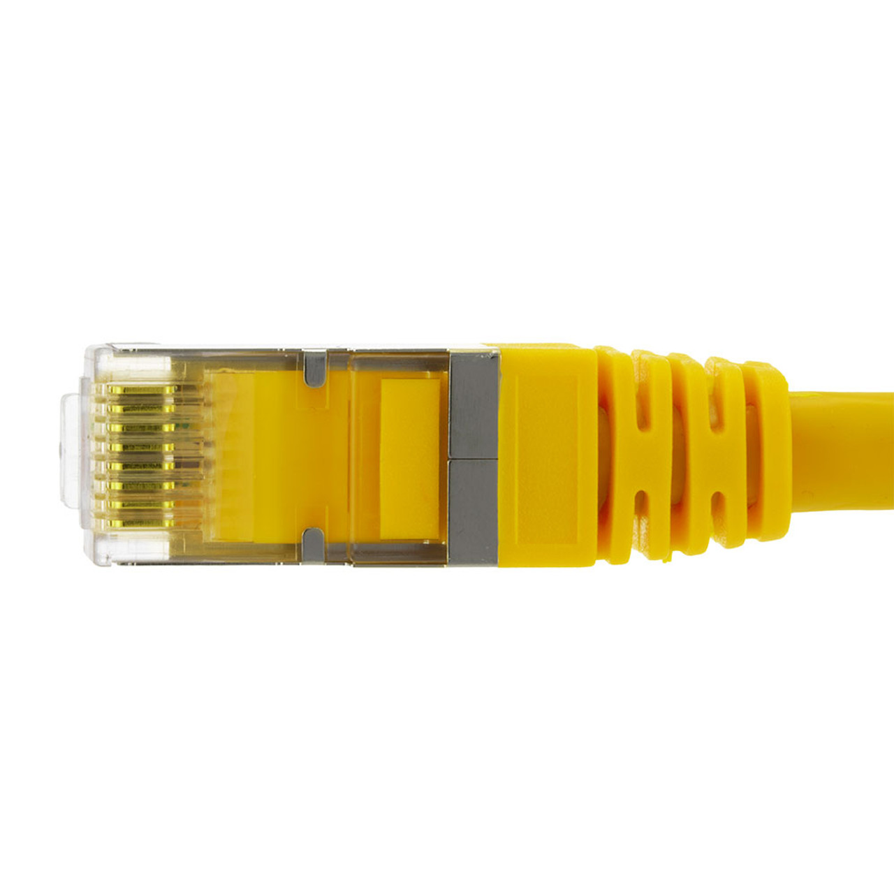 Ethernet Patch Cable CAT6A, S/FTP, 26AWG, 10 Ft,  5 pack, Yellow