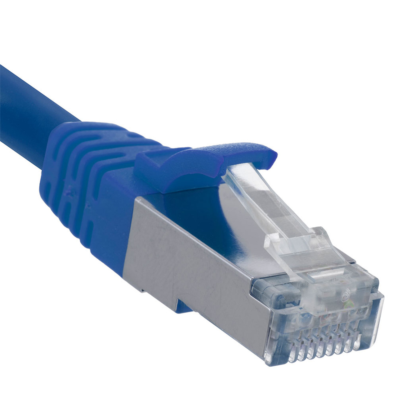 Ethernet Patch Cable CAT6A, S/FTP, 26AWG,  2 Ft,  5 pack, Blue