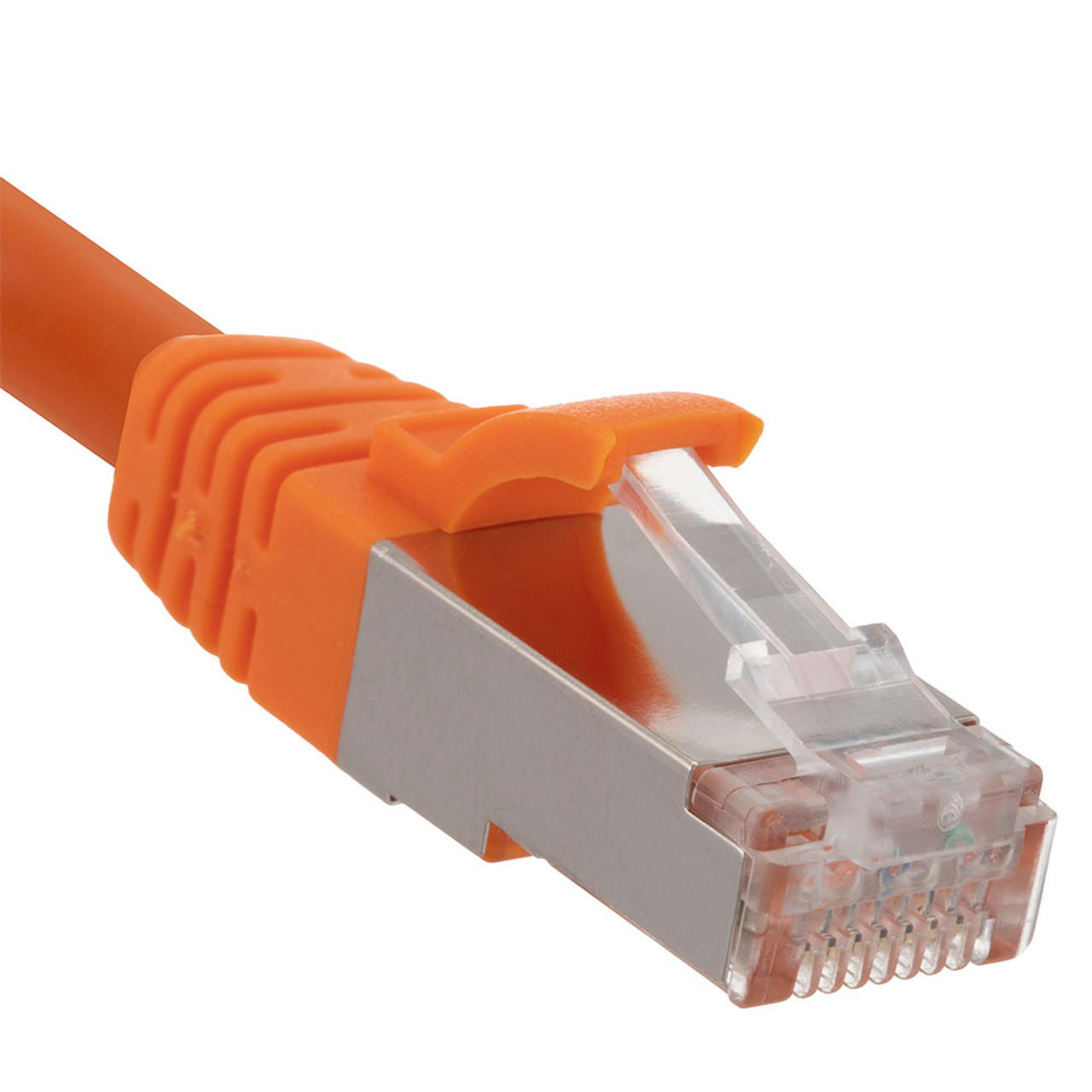 Ethernet Patch Cable CAT6A, S/FTP, 26AWG, 5 Ft,  5 pack, Orange