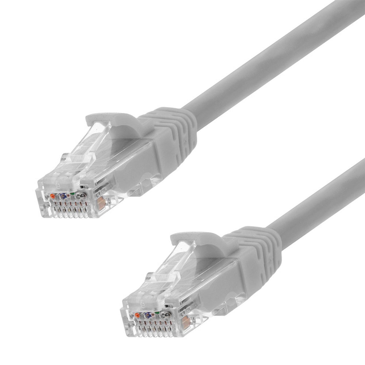 Ethernet Patch Cable CAT6A, UTP, 24AWG, 0.5 Ft, 10 pack, Gray: CAT6A