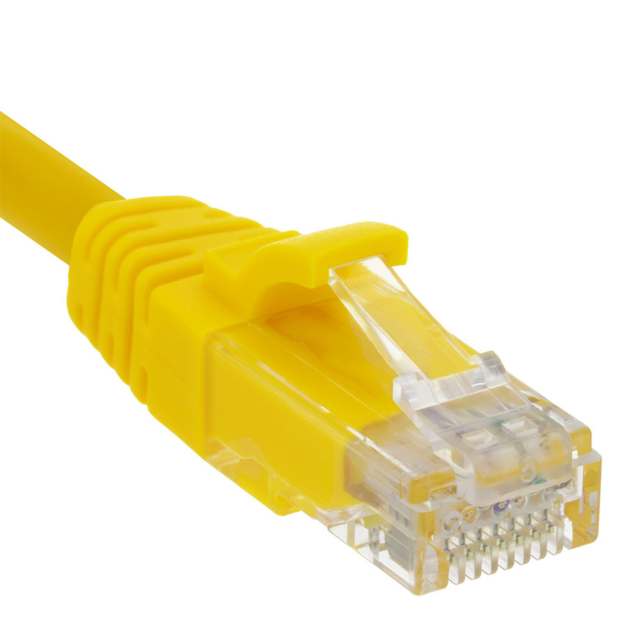 Ethernet Patch Cable CAT6A, UTP, 24AWG, 0.5 Ft,  10 pack, Yellow