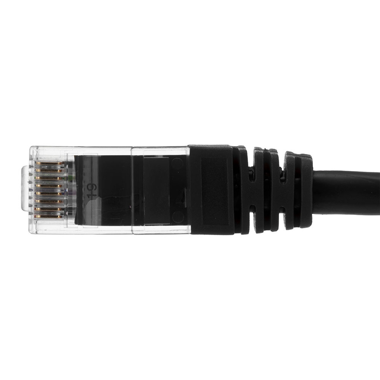 Ethernet Patch Cable CAT6A, UTP, 24AWG, 3 Ft,  10 pack, Black