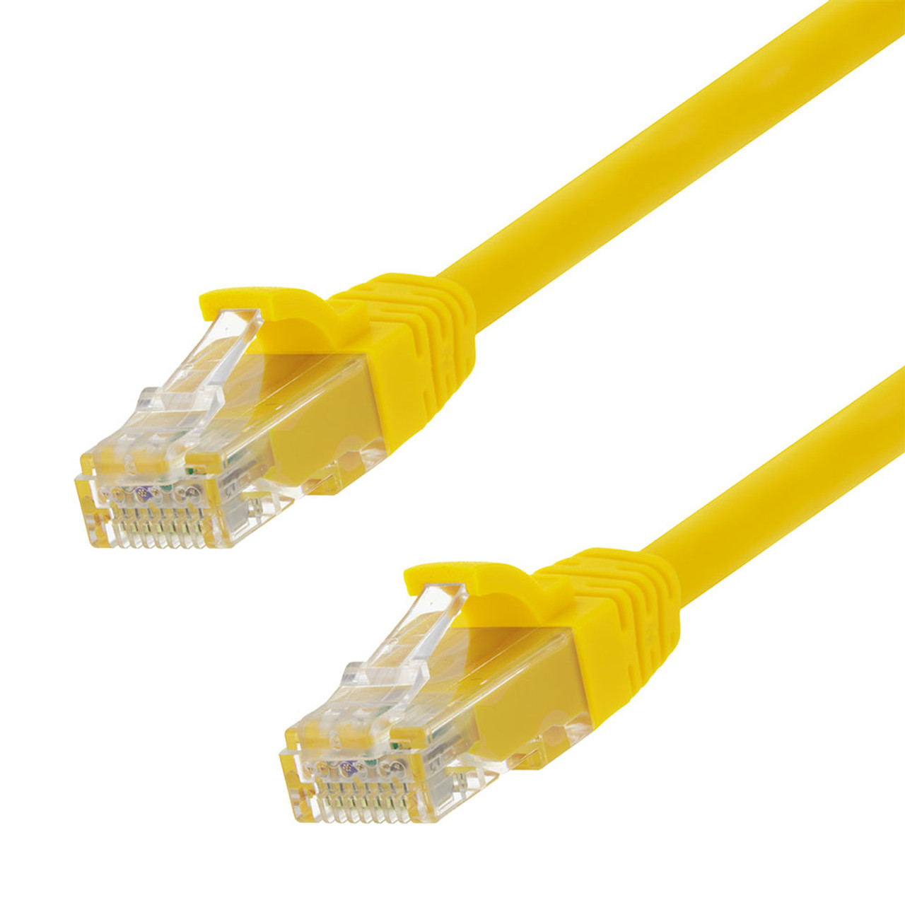 Ethernet Patch Cable CAT6A, UTP, 24AWG, 5 Ft,  10 pack, Yellow