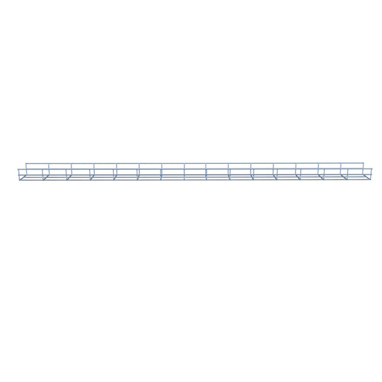 NavePoint Electro Zinc Plated Wire Mesh Cable Tray, 3.94"W x 1.97"D x 59.06"L , 2 Pack