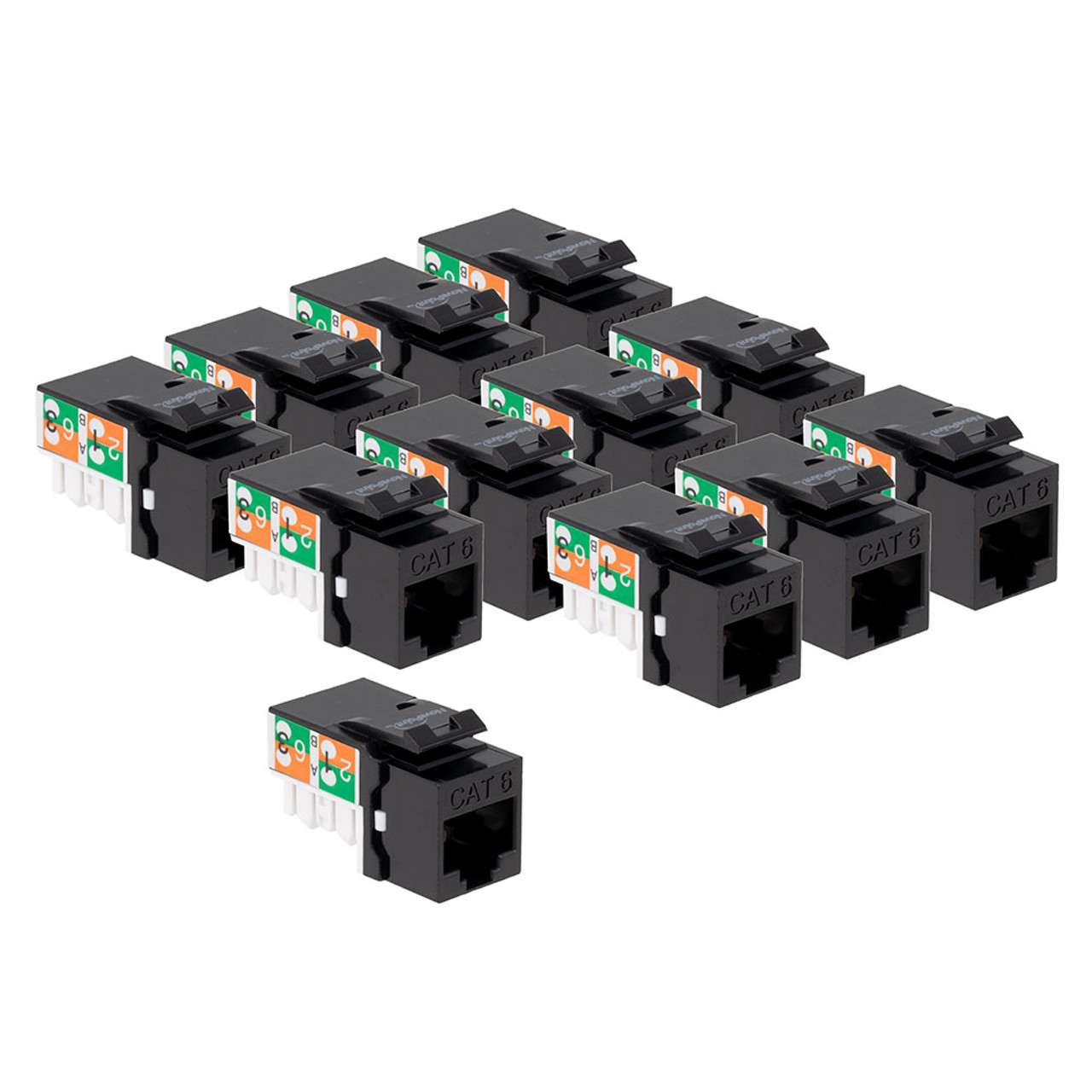 ジャック☆ Amazon.com: VCE UL Listed Cat6 RJ45 Keystone Jack Insert 25
