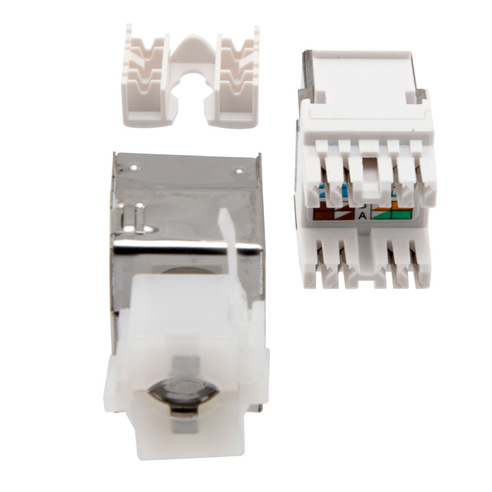 Connecteur RJ45 Keystone CAT6 FTP - Pour Prise Réseau Blindée, Montage Sur Plaque - 5