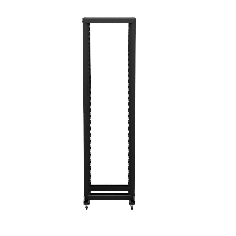 NavePoint 4-Post Adjustable Rack, 45U, 12-24 Threaded, Includes