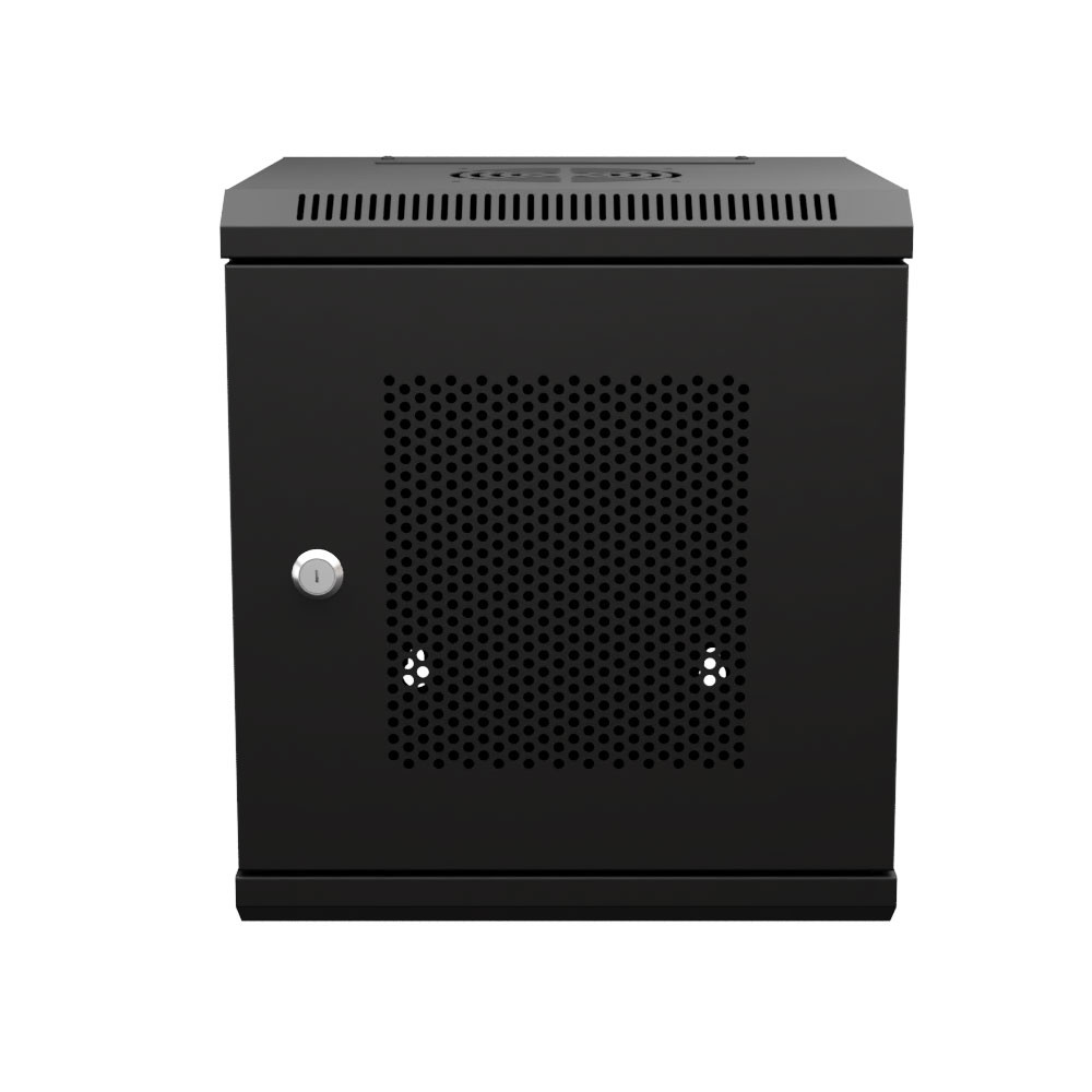 NavePoint11.8 in Wall Mount Network Cabinet, 6U, Perforated,Black