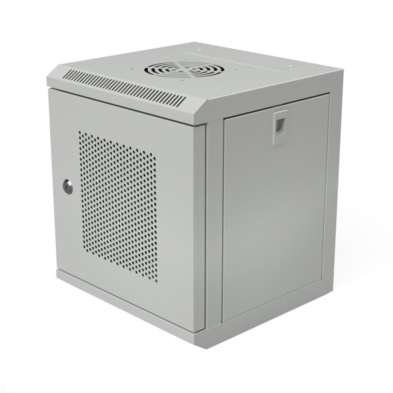 11.8 in Wall Mount Network Cabinet, 6U, Perforated, Gray