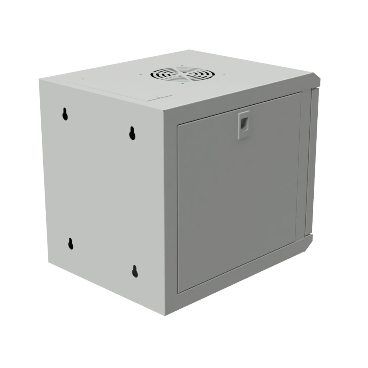 15.75 in Wall Mount Network Cabinet, 6U, Perforated, Gray