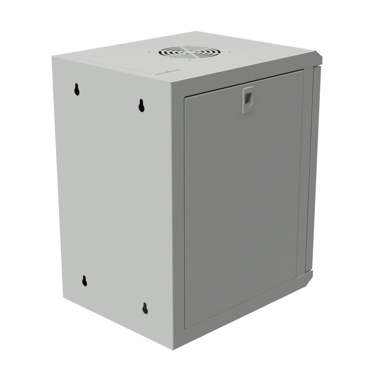 15.75 in Wall Mount Network Cabinet, 9U, Perforated, Gray