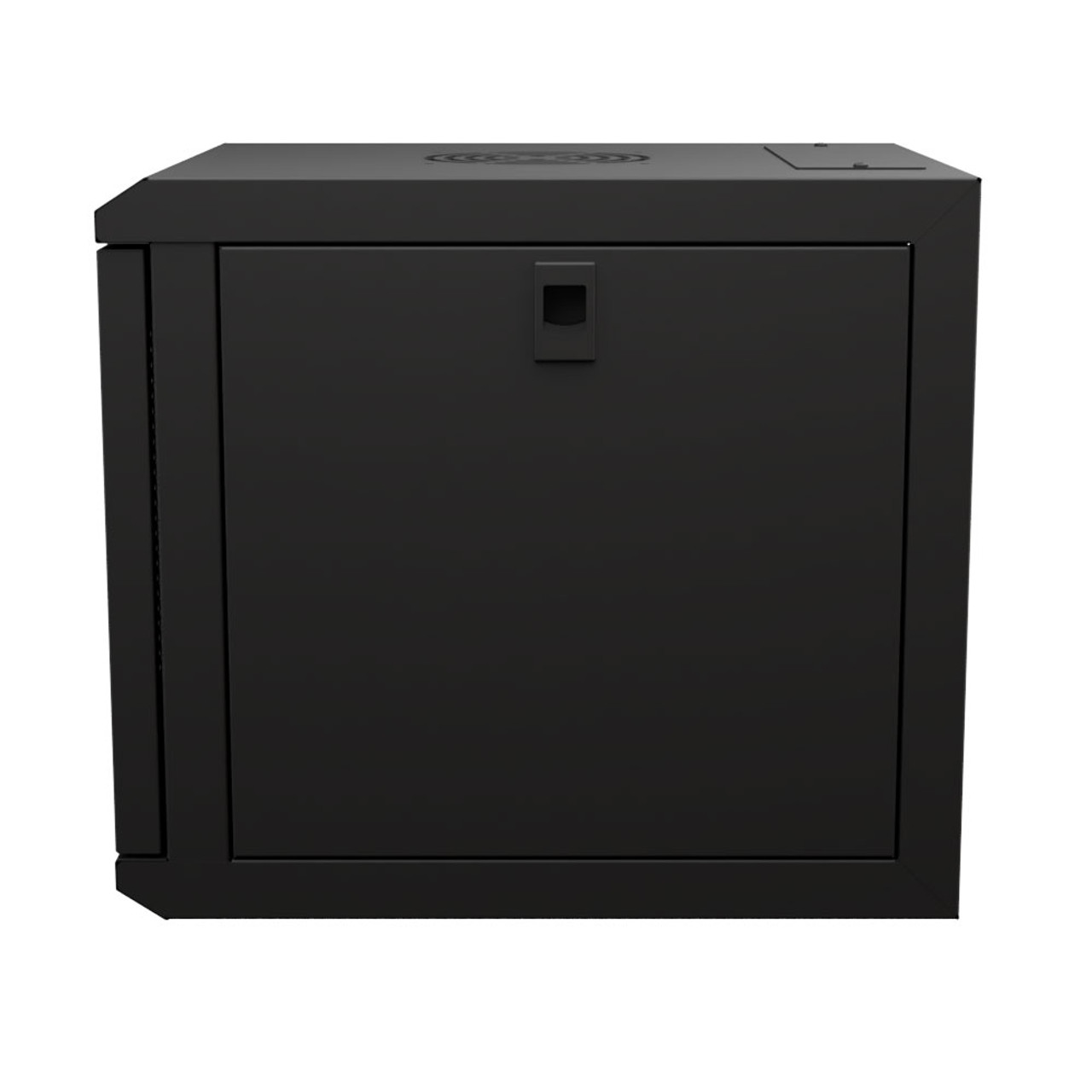 6U  10 Inch Network Server Cabinet, 15.75 inch Deep, Perforated Door, Black, Wall Mountable, 2 x Shelves, 1 x Blank Panel