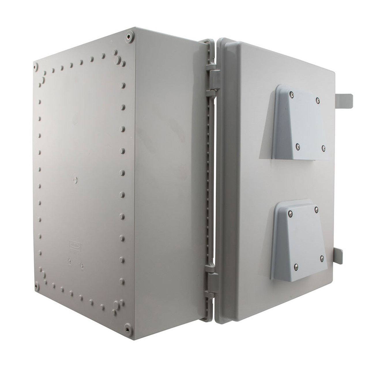 12x10x06 Stainless Steel Weatherproof Outdoor IP24 NEMA 3R Enclosure,  120VAC Mount Plate Solid State Thermostat Heat & Fan