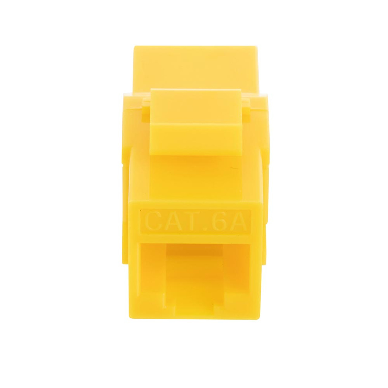 CAT6A UTP Inline Keystone Coupler, 25 pack, Yellow