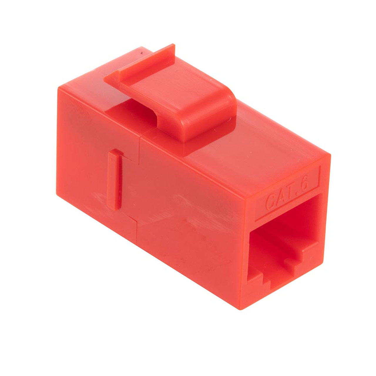 CAT6 UTP Inline Keystone Coupler, 10 pack, Red