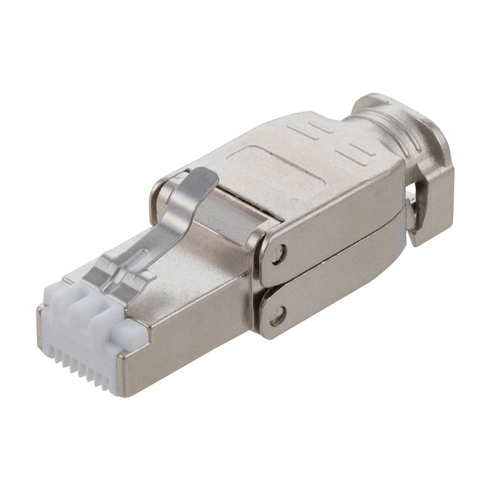 NavePointCAT6A Shielded Toolles RJ45 Plug with metal batch, 30 pack